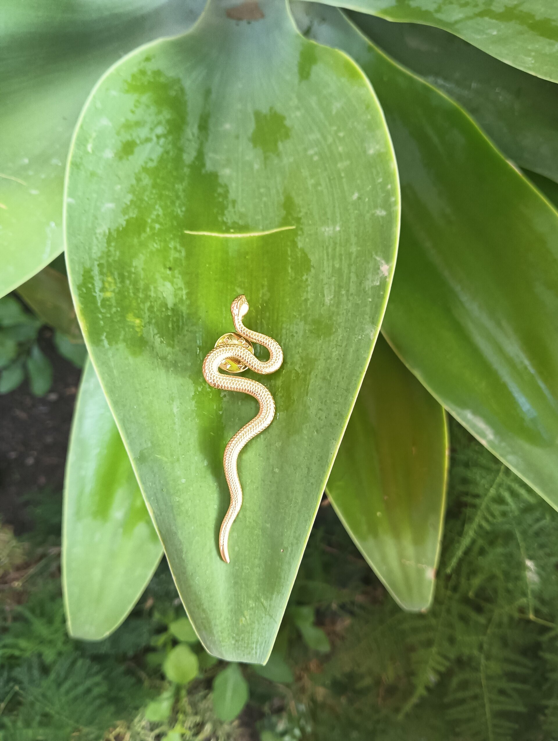 Broche serpiente dorada - 2