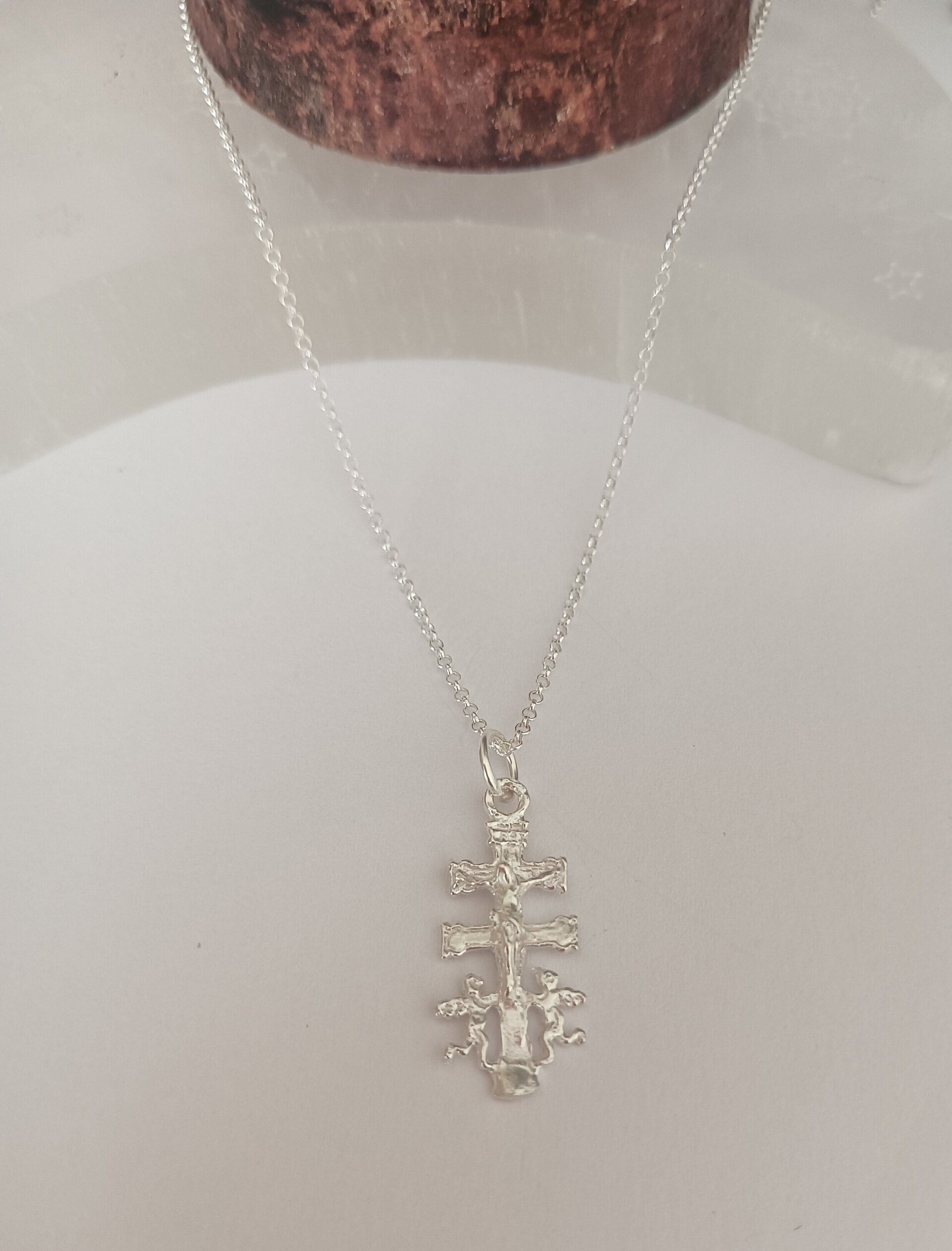 Collar  40/45cm cruz de caravaca - 2