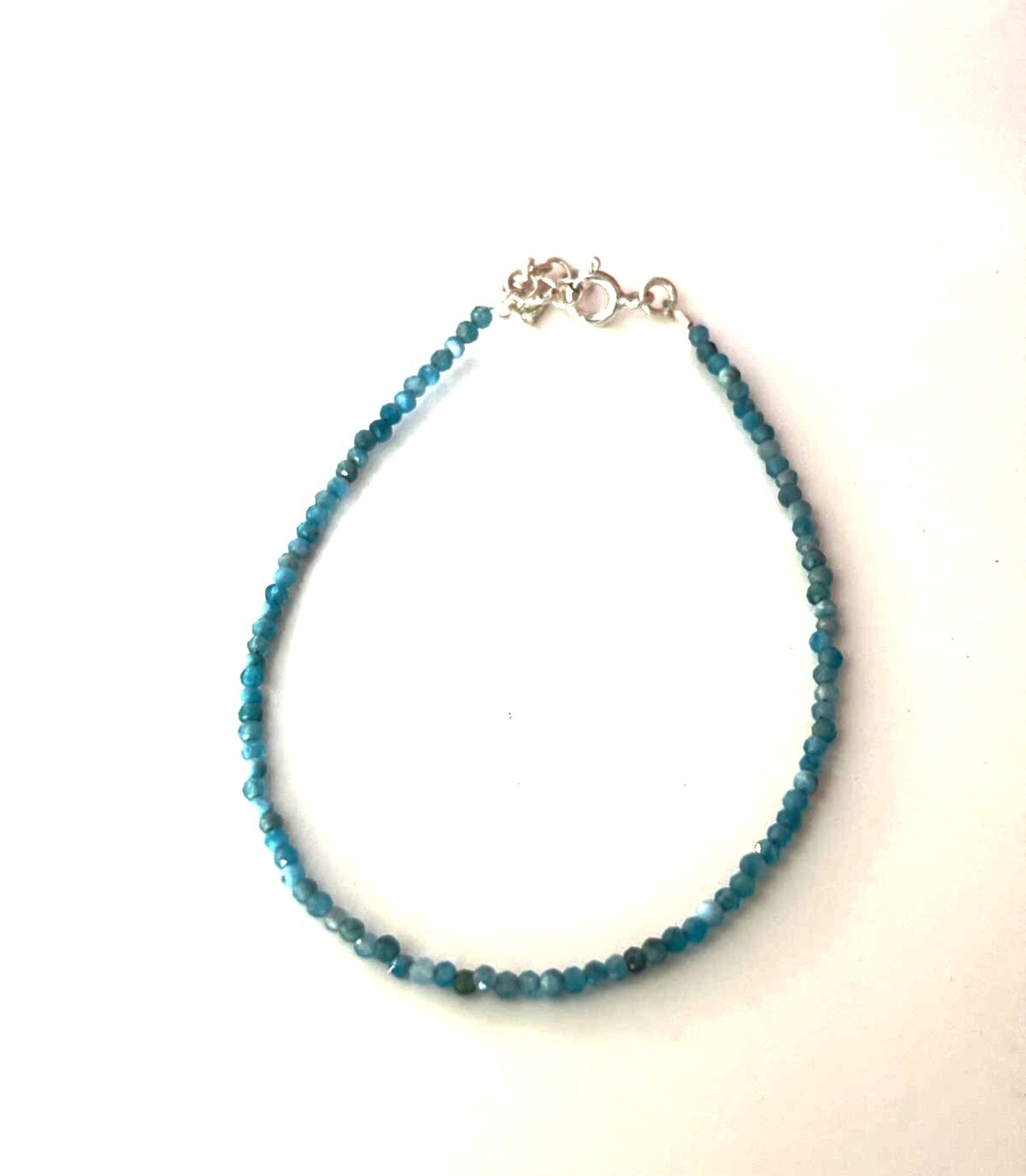 pulsera facetada de cianita - 4