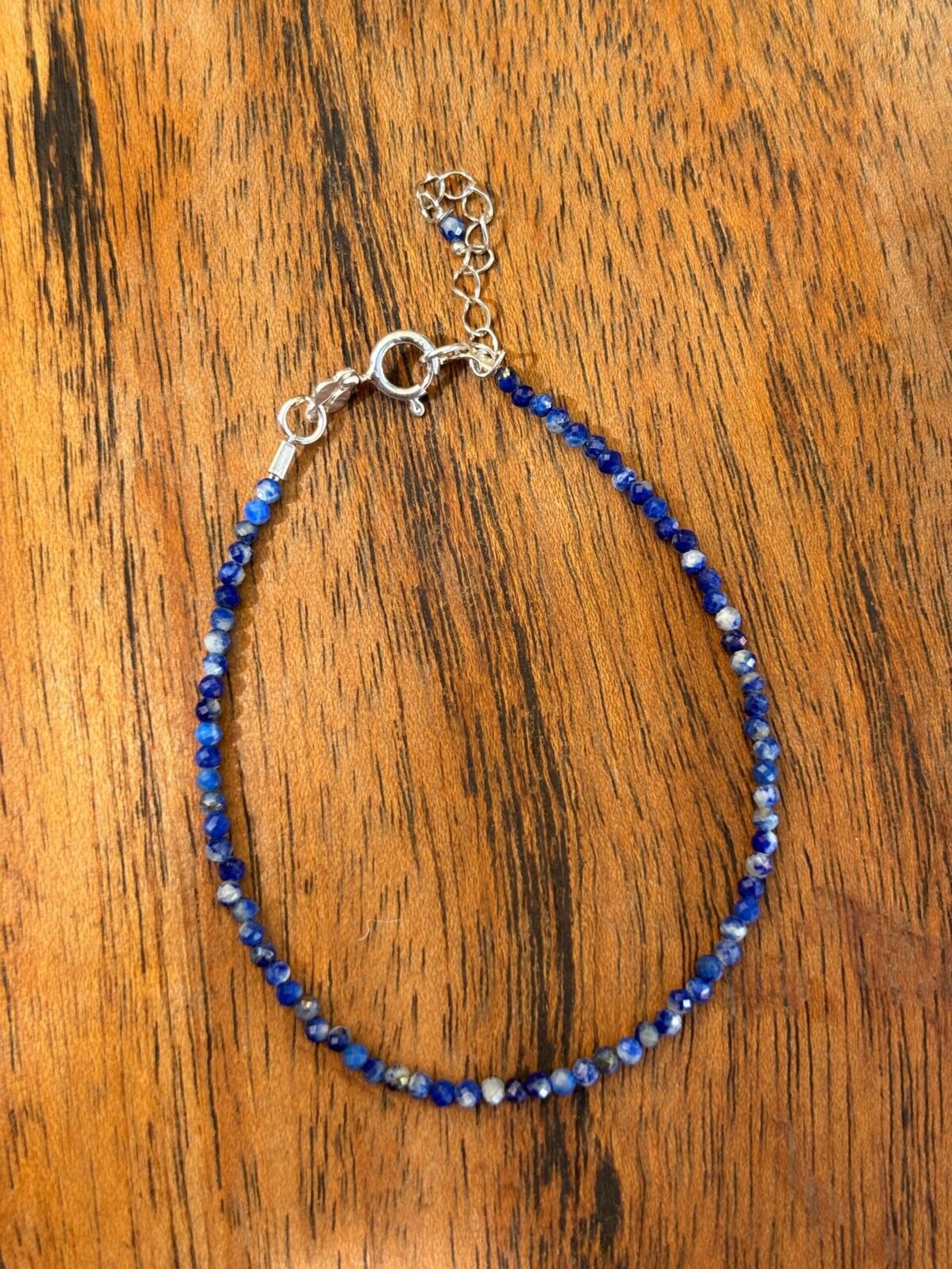pulsera facetada turquesa africana - 4