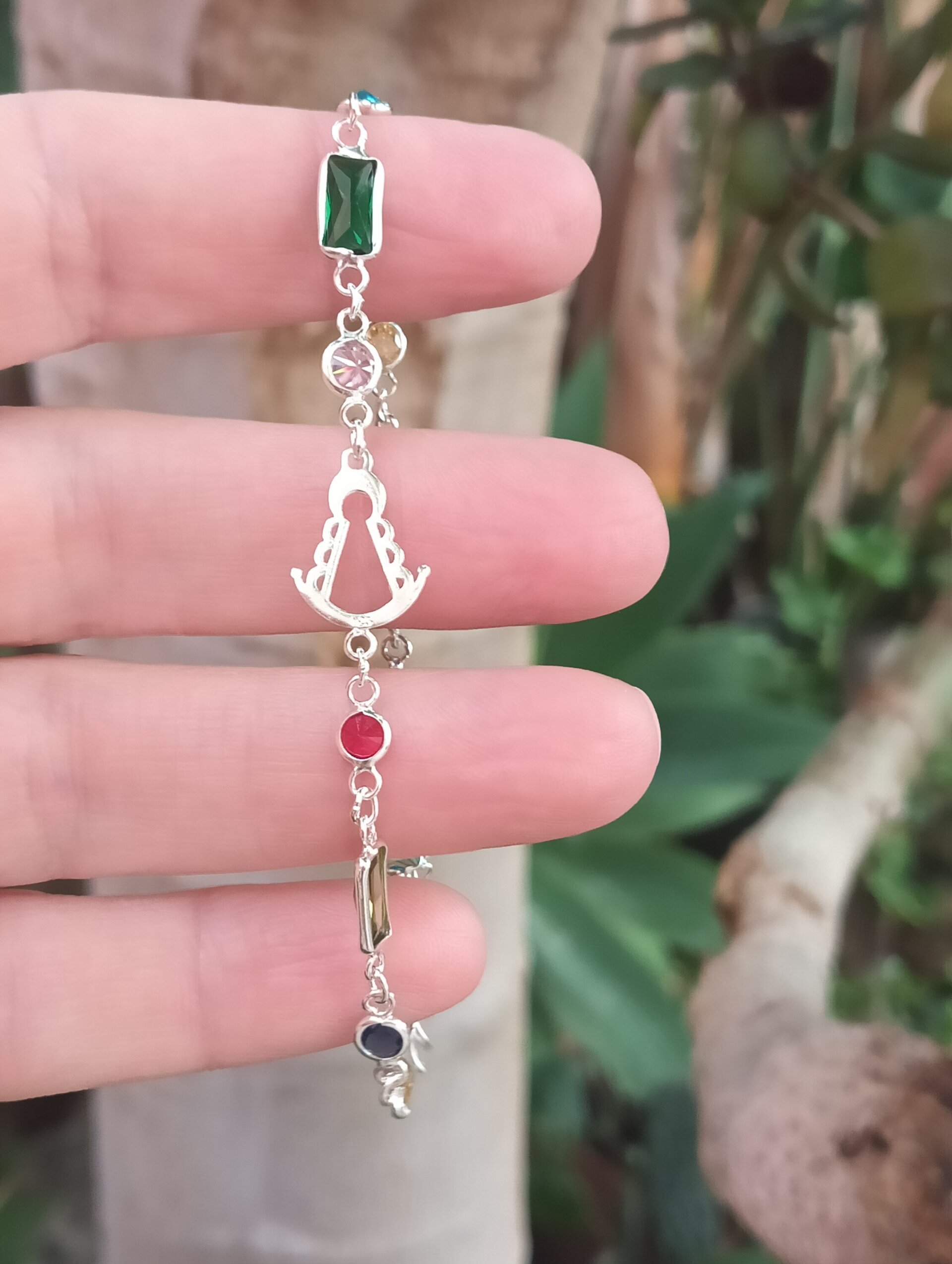 Pulsera de cristales y virgen del rocio - 5