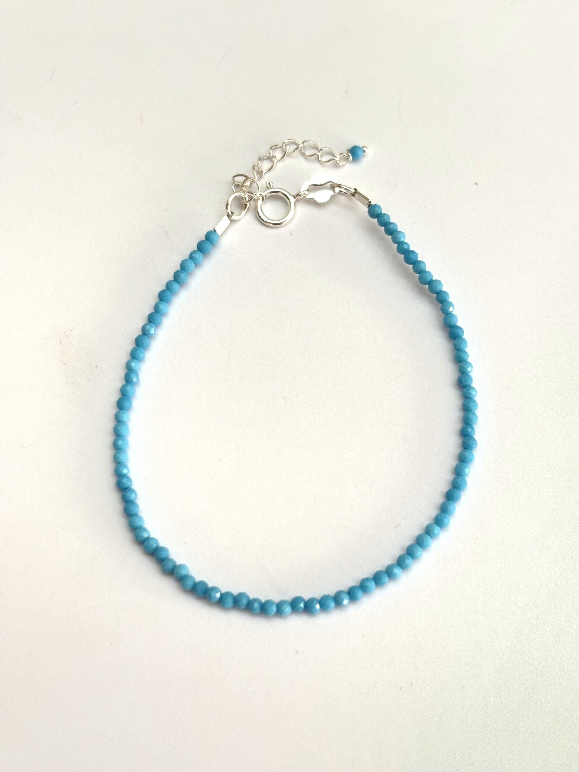 Pulsera piedra turquesa plata de ley - 2