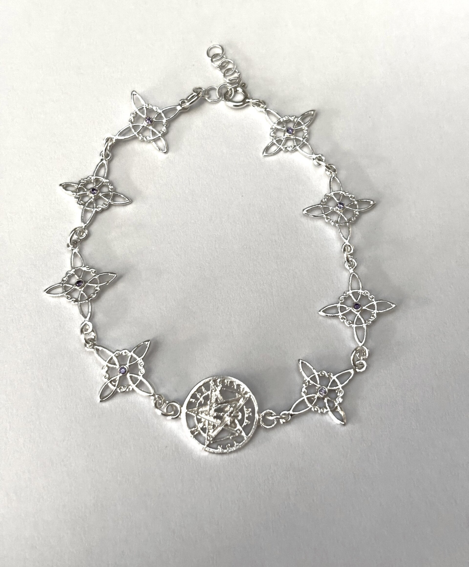 Pulsera amuleto nudo de brujas y tetragrámaton - 3