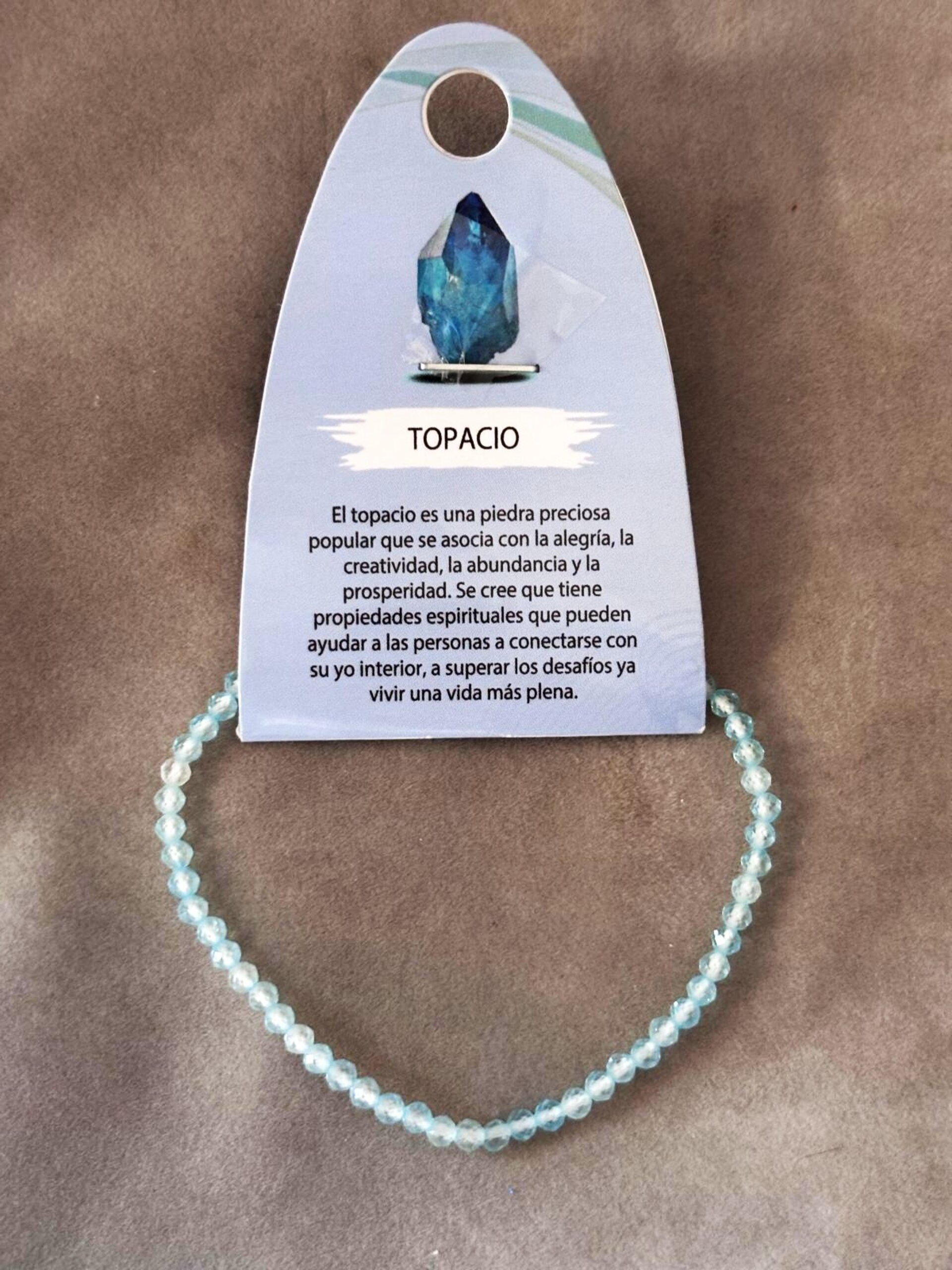Pulsera topacio facetado - 2