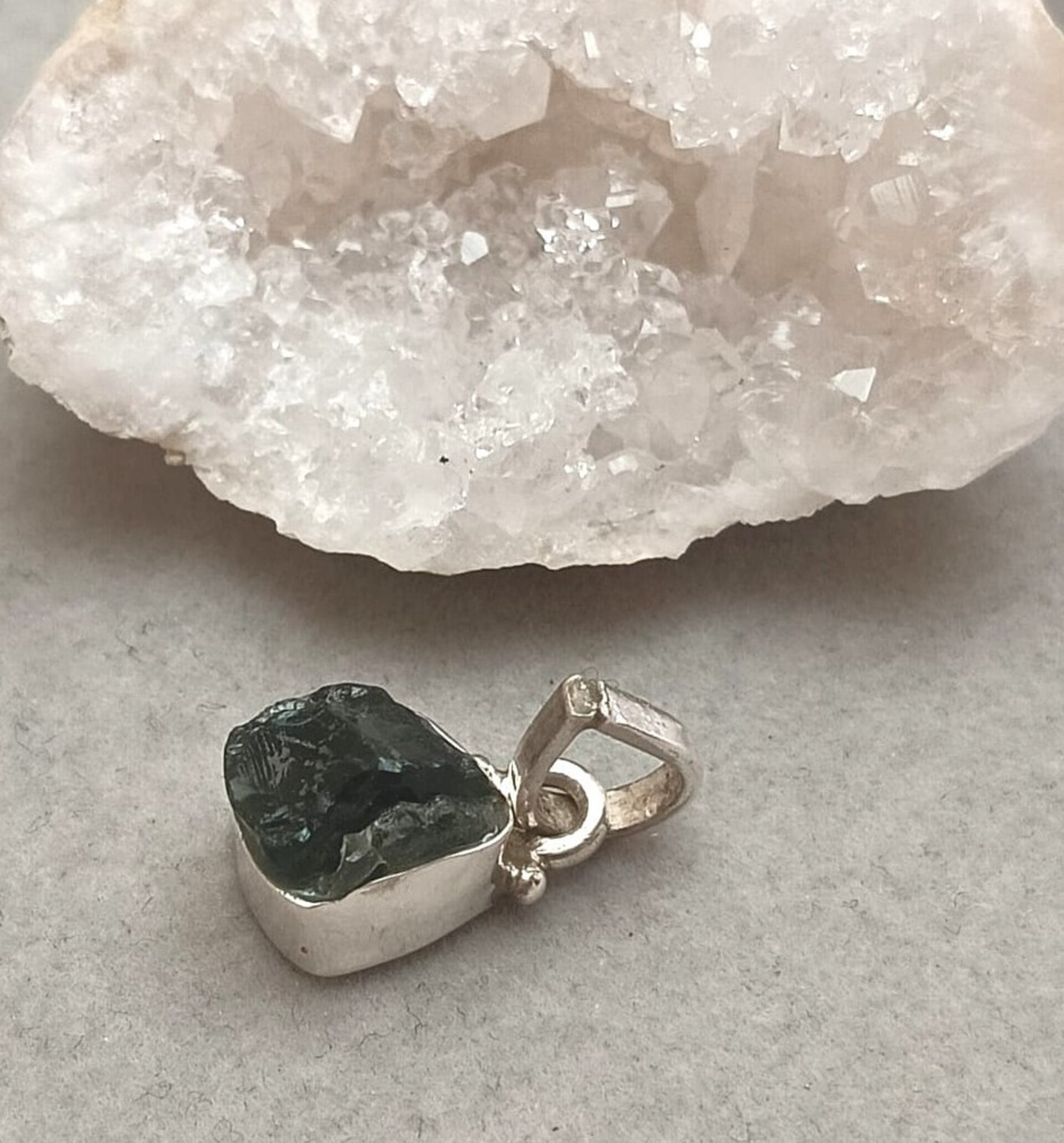 Colgante piedra natural de Moldavita - 4