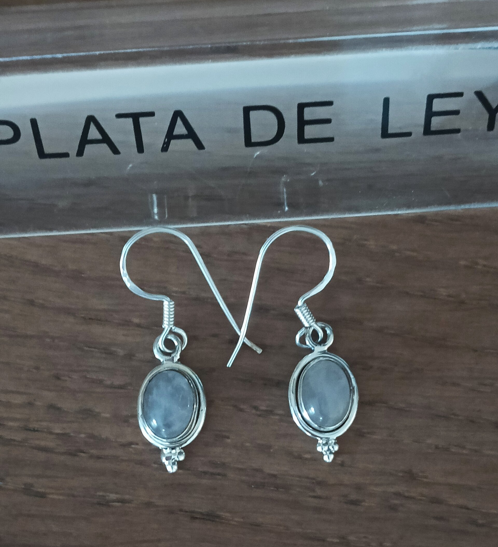 Pendientes  piedra luna - 4