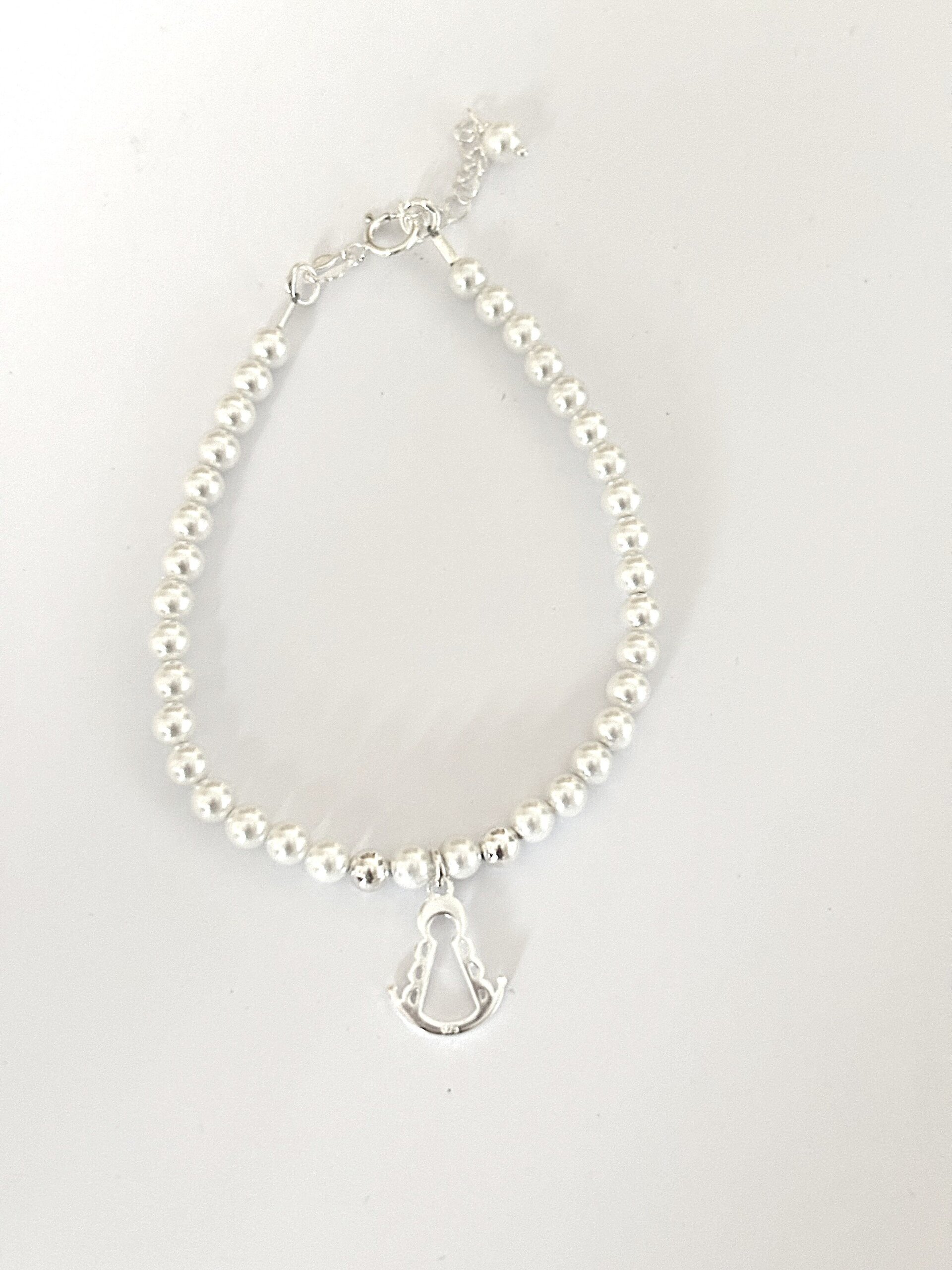 pulsera perlas y virgen del rocio - 2