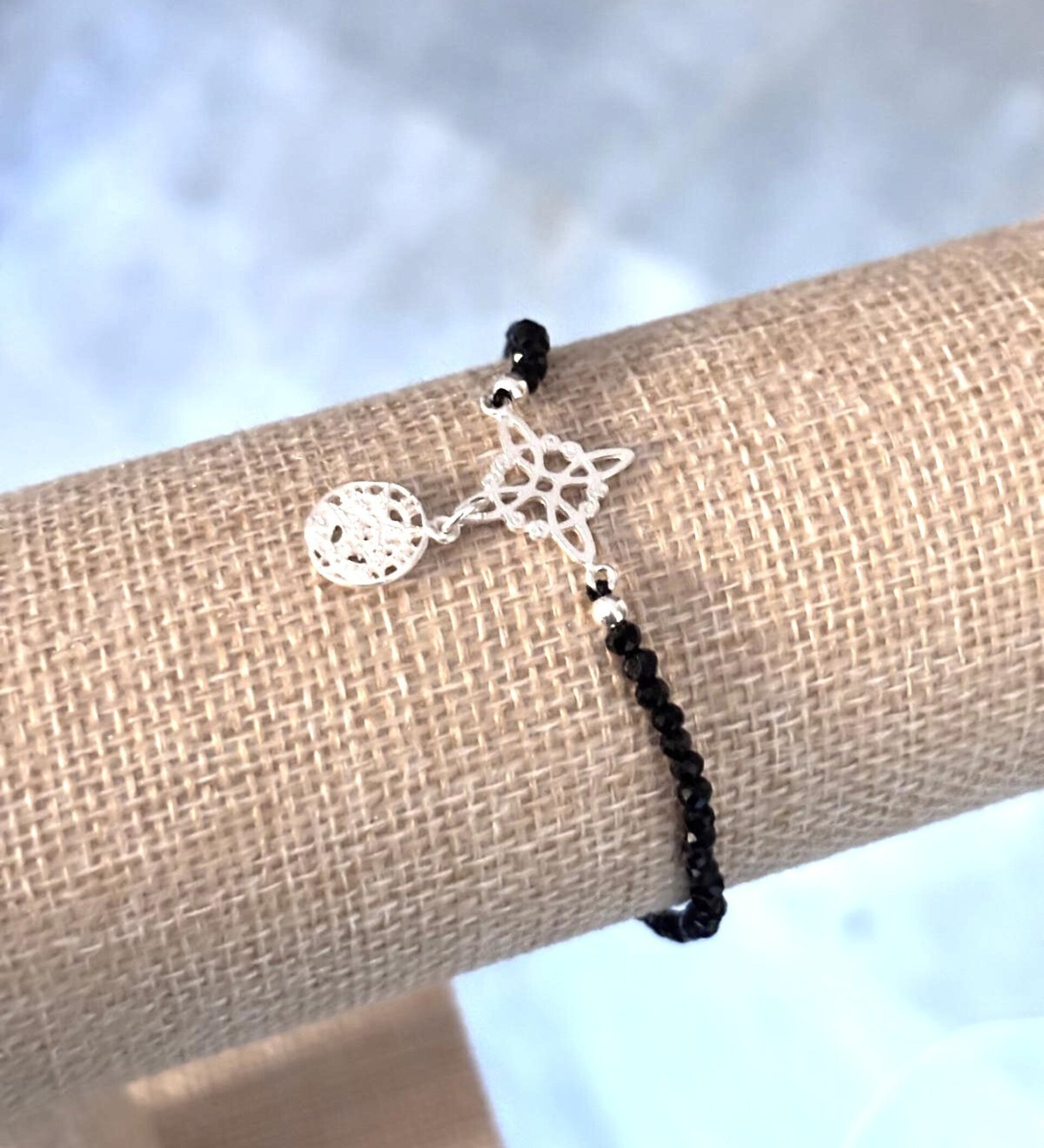 pulsera turmalina y malaquita doble protección - 10