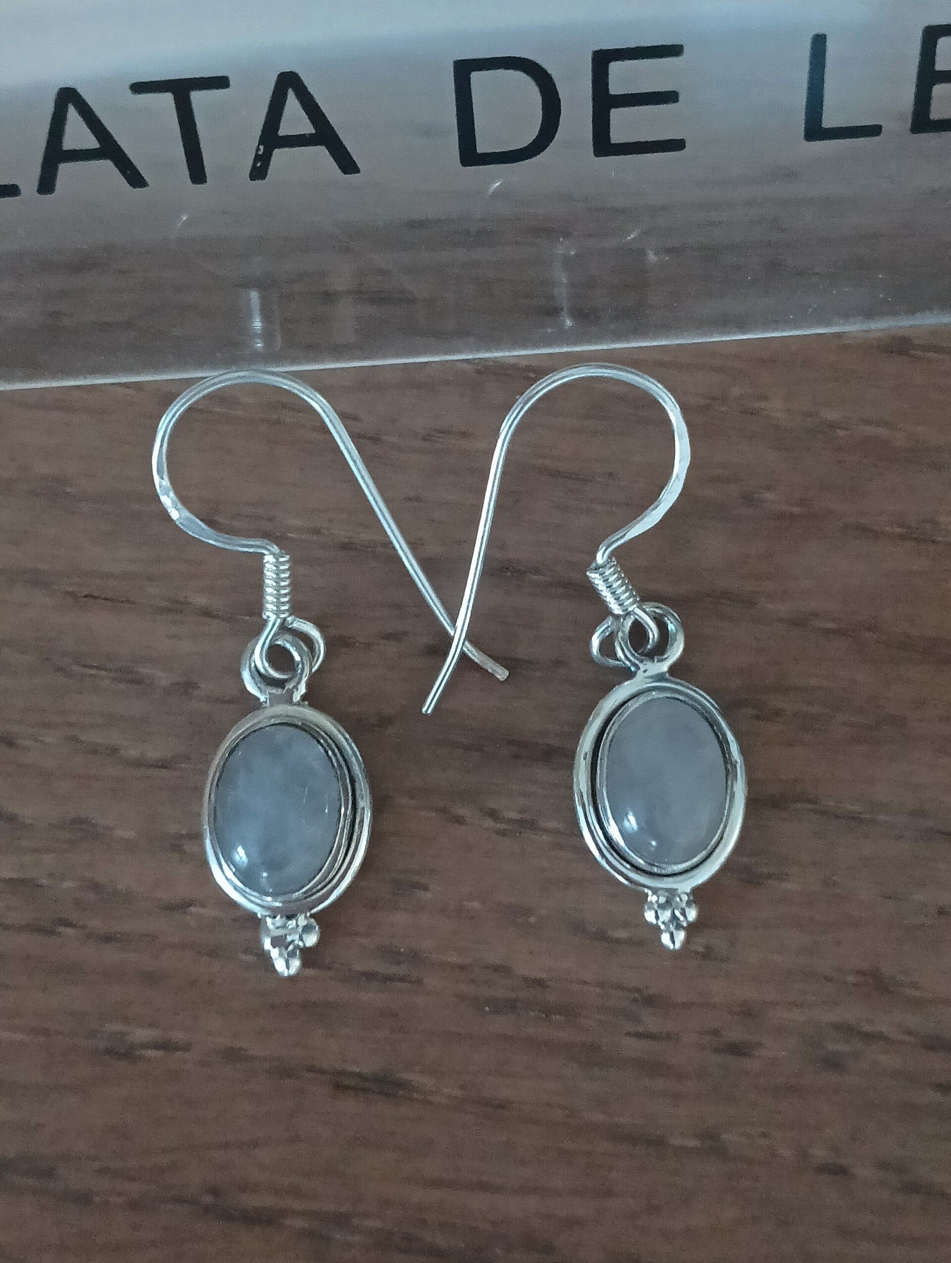 Pendientes  piedra luna - 2