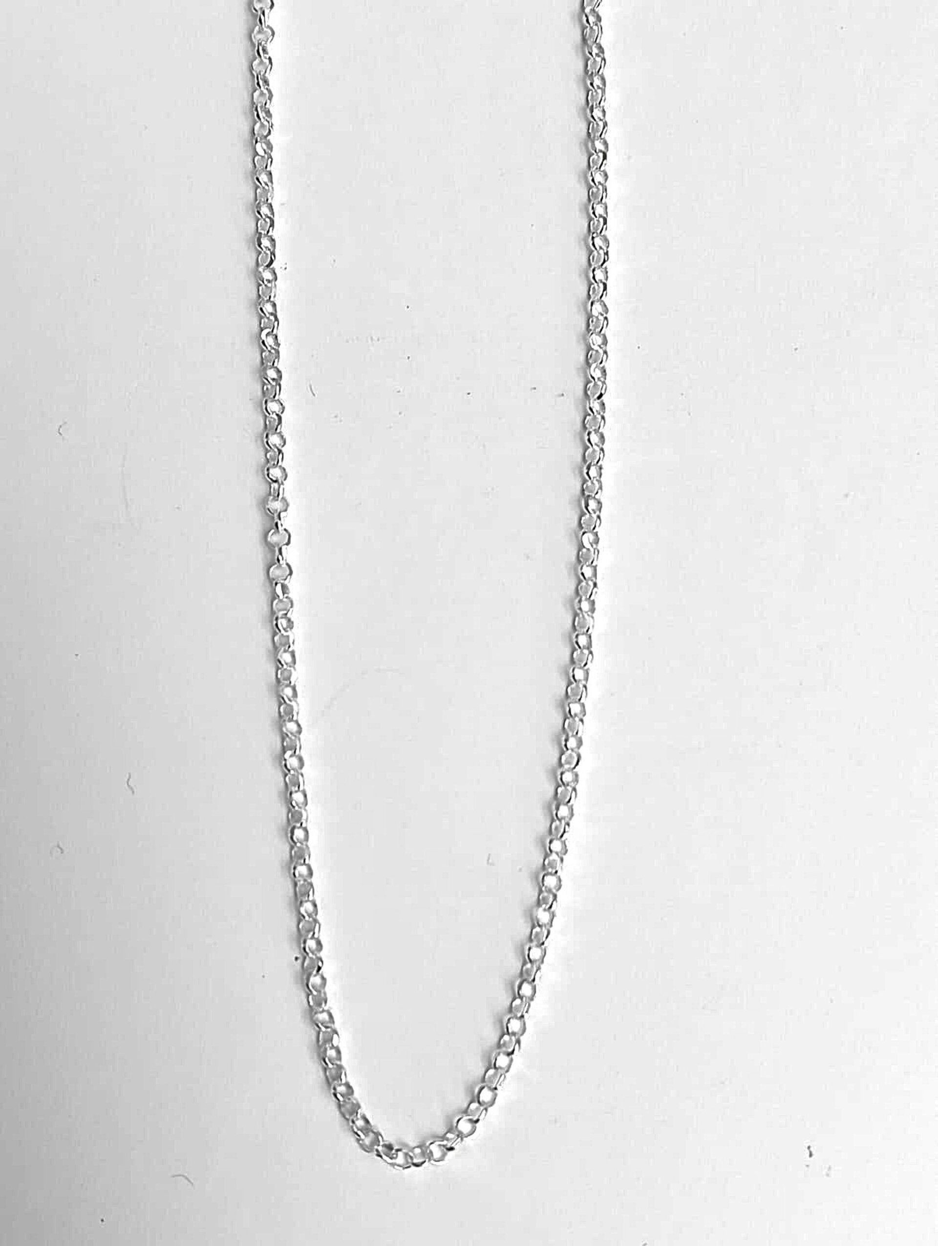 cadena plata de ley con medidas a elegir de 40/45/50cm - 2