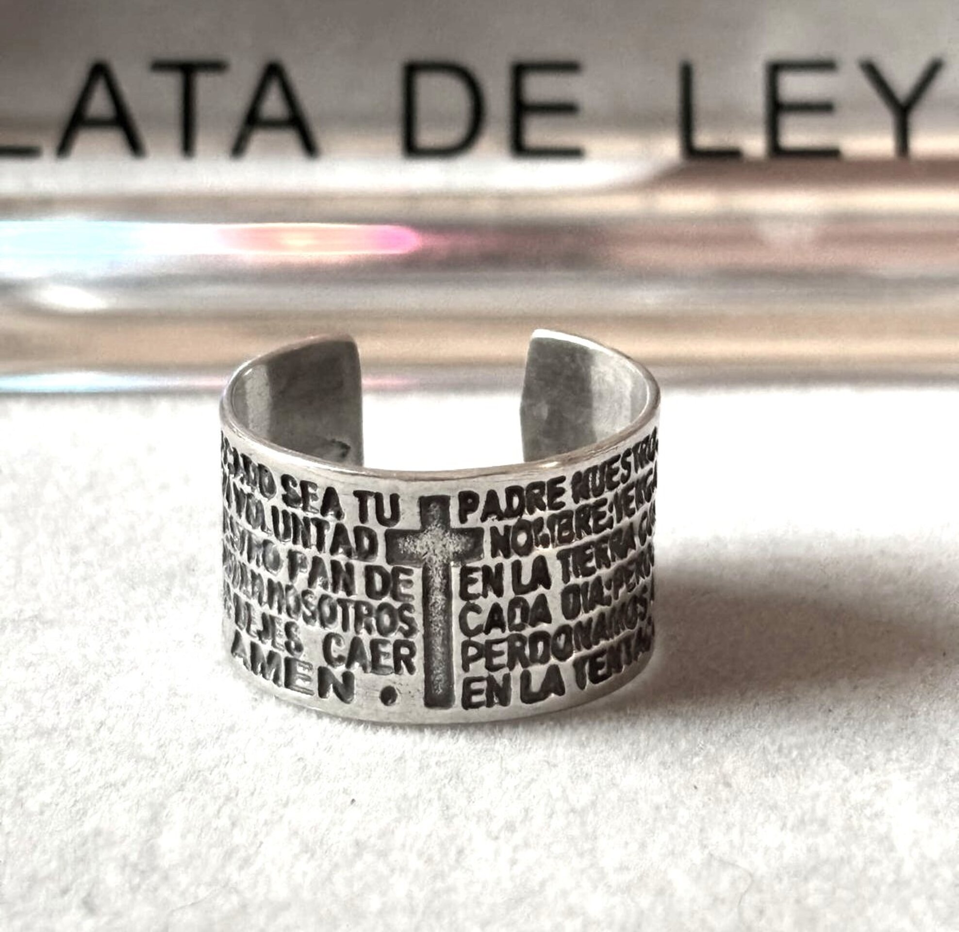 Anillo ajustable padre nuestro - 9