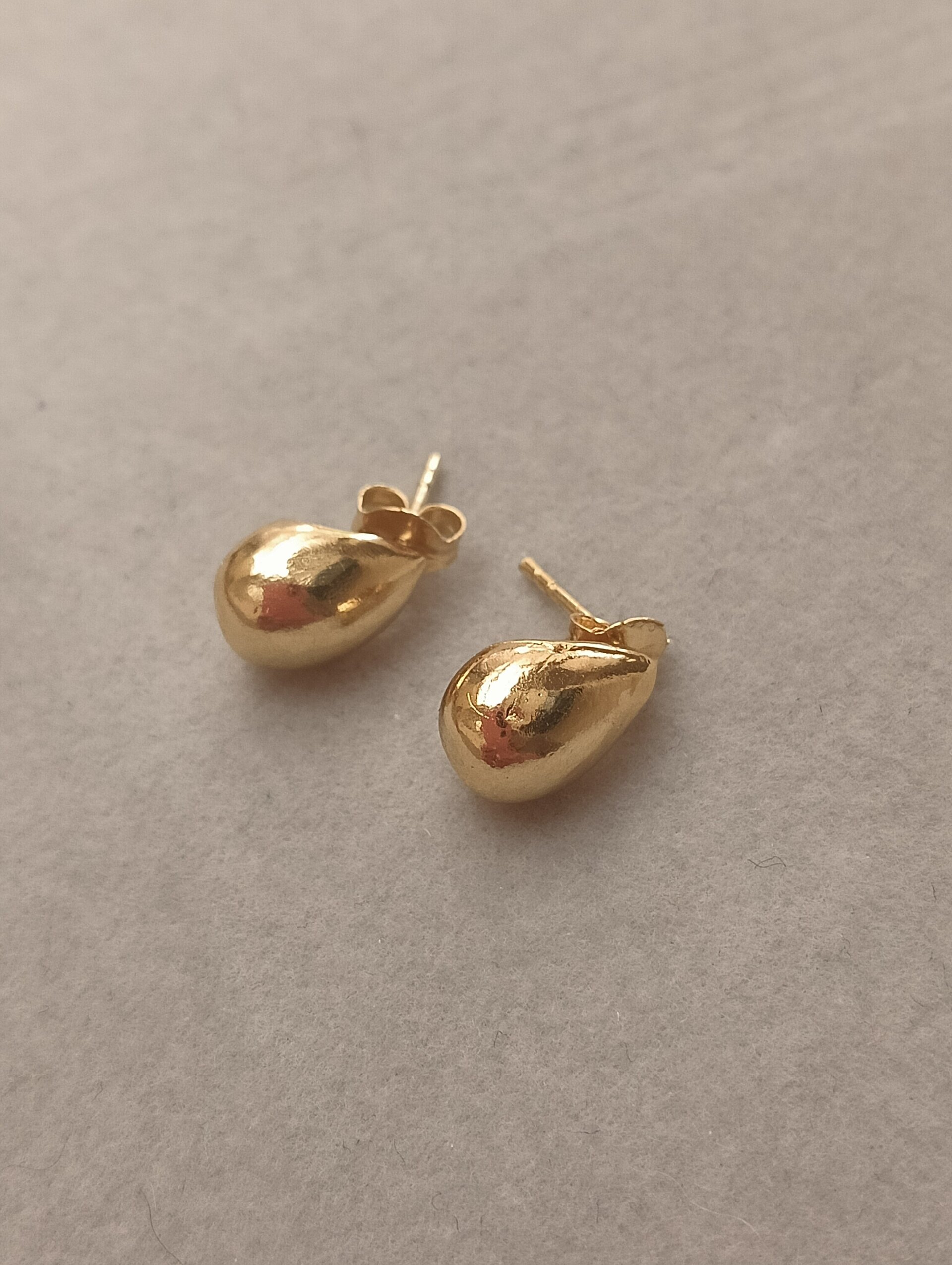 Pendientes gota dorados - 3