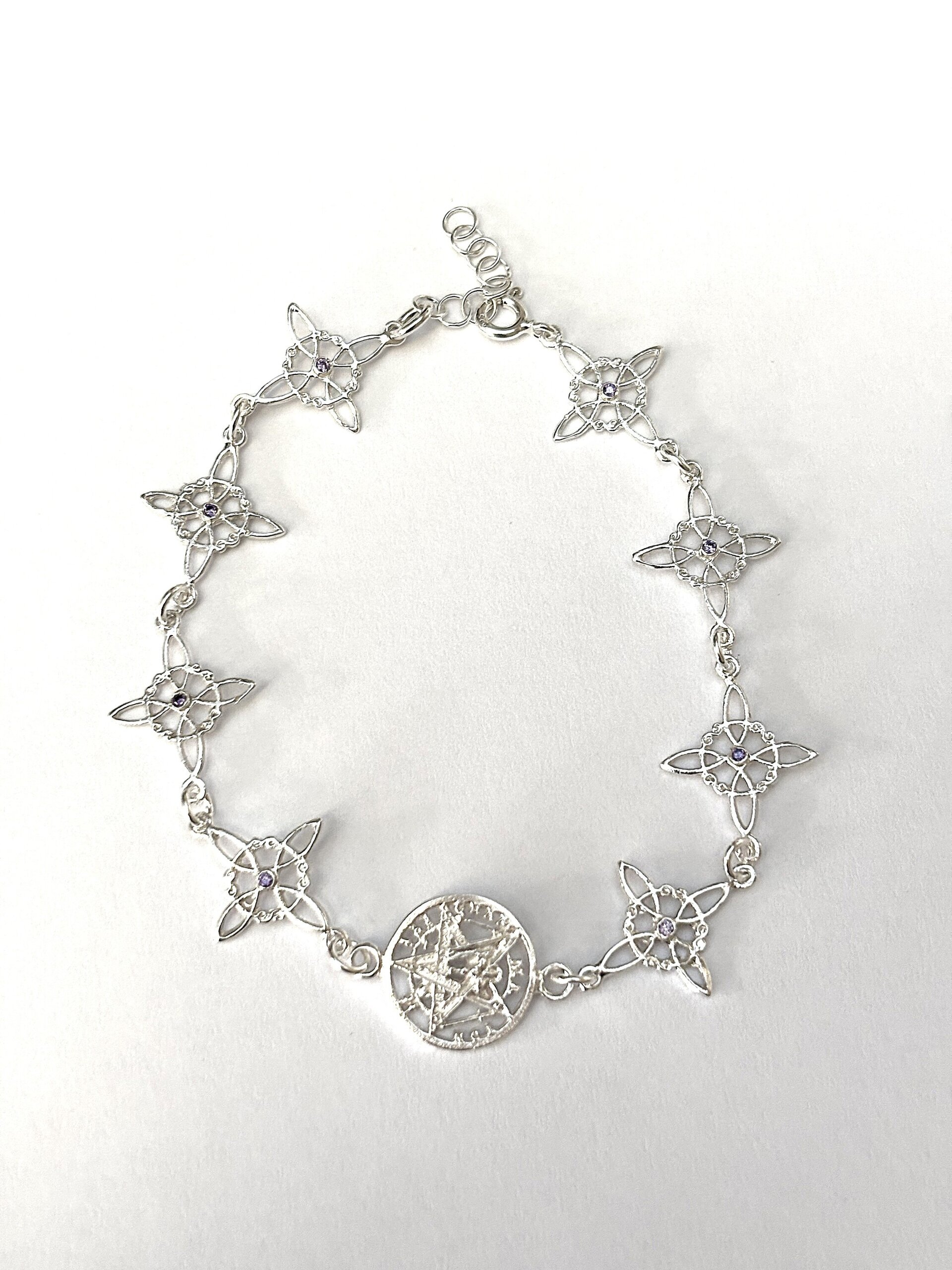 Pulsera amuleto nudo de brujas y tetragrámaton - 2