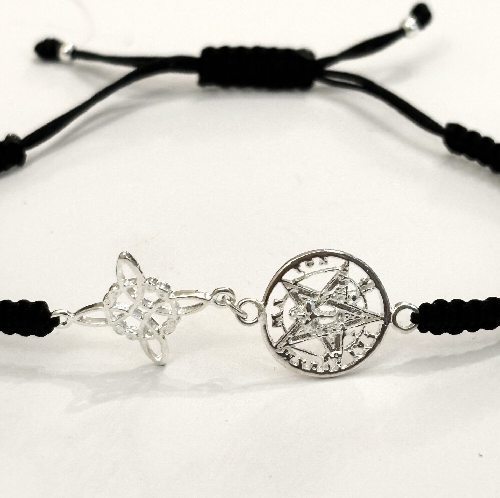 pulsera Macramé amuleto doble protección - 4
