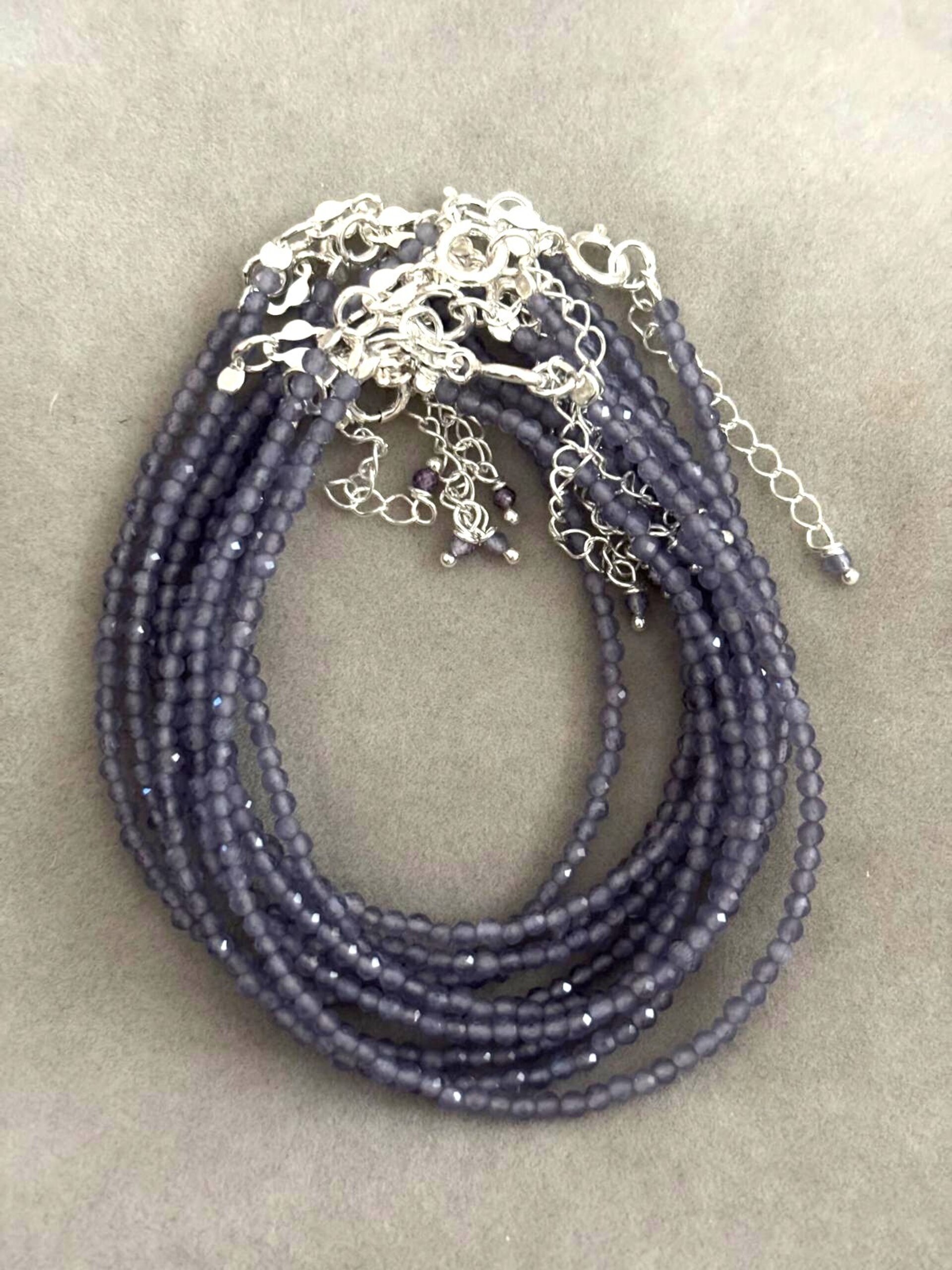 conjunto amatista facetada - 4