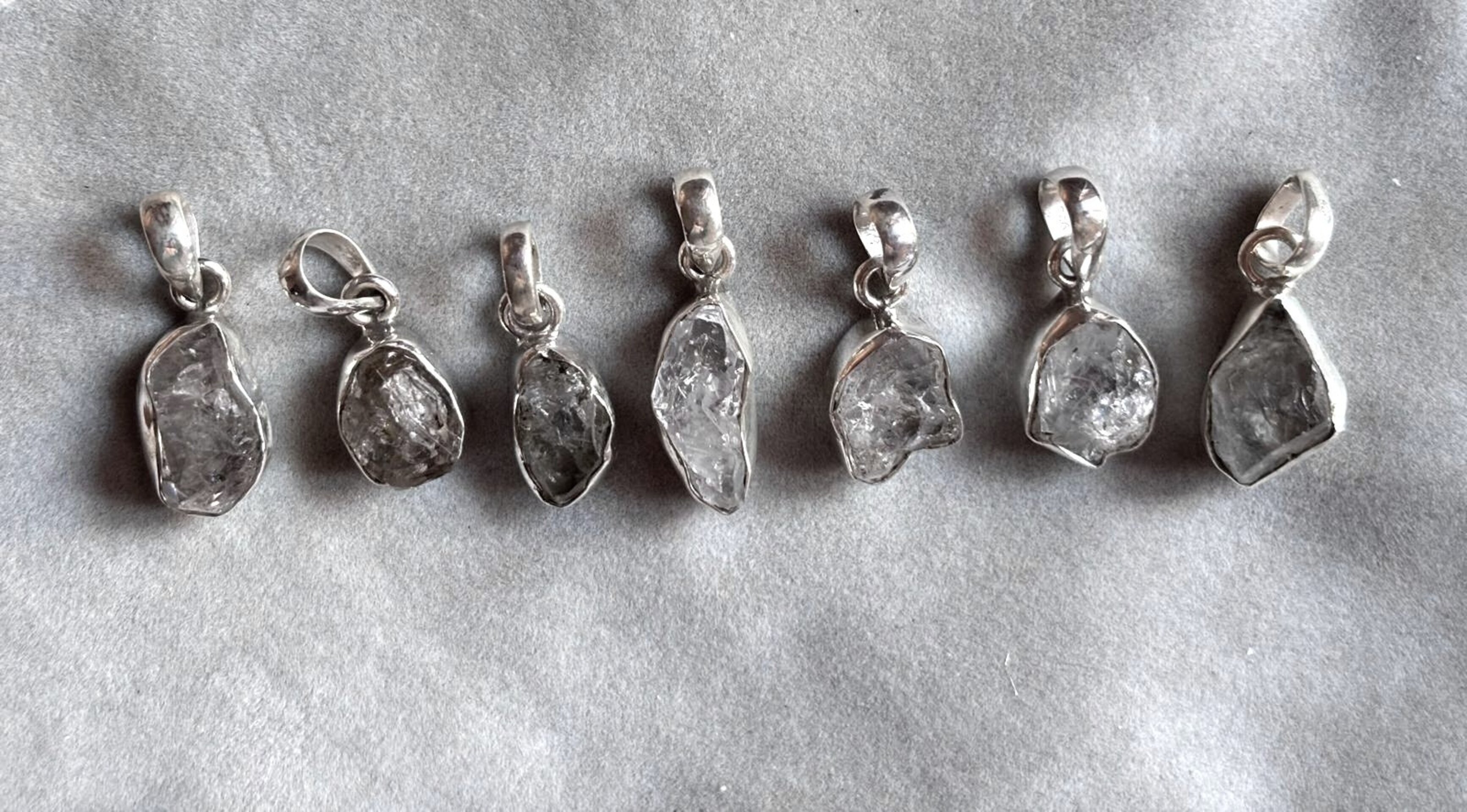 Colgantes cuarzo diamante herkimer - 3