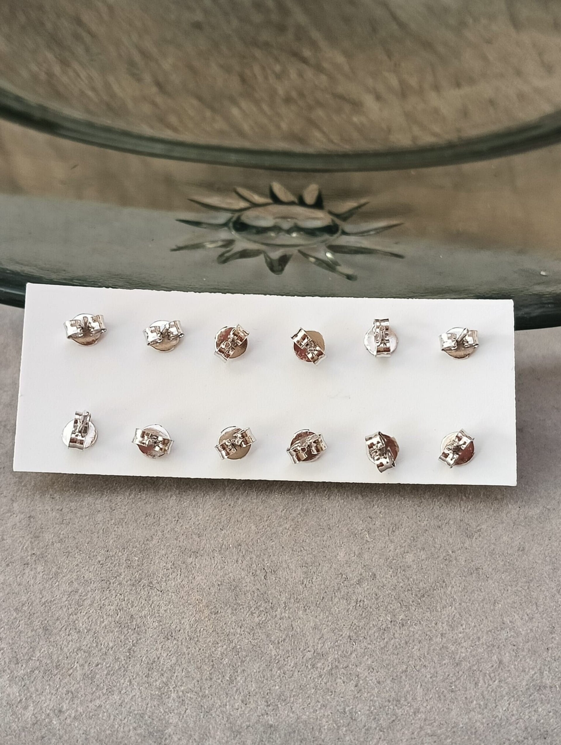 Pendientes circonita blanca - 2