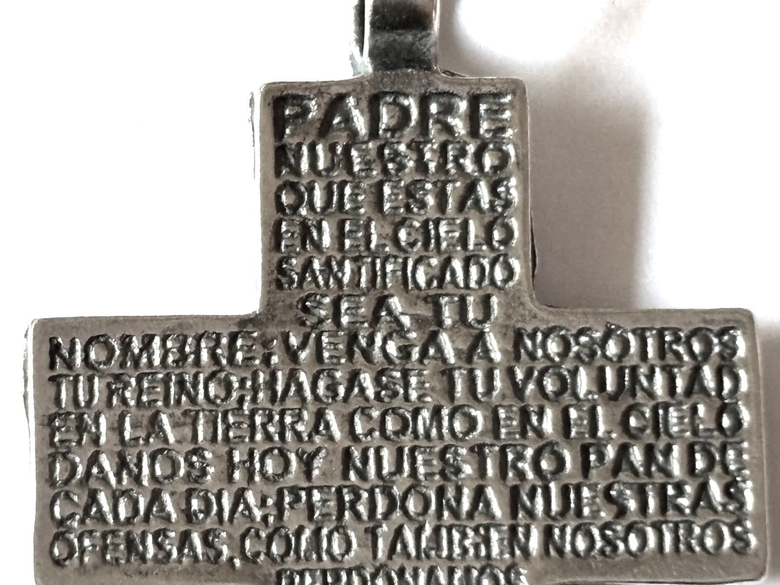 colgante cruz padre nuestro - 8