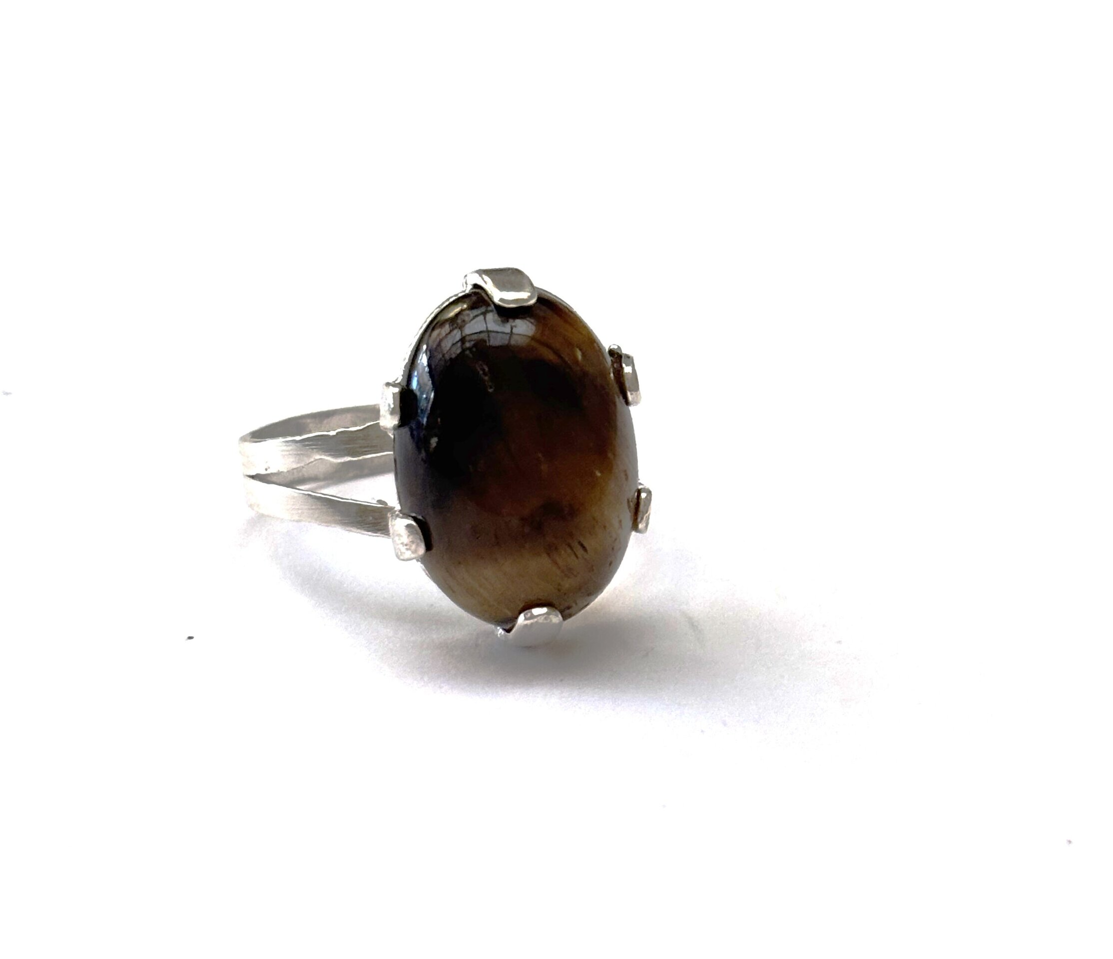 Anillo ajustable talla grande ojo de tigre - 6