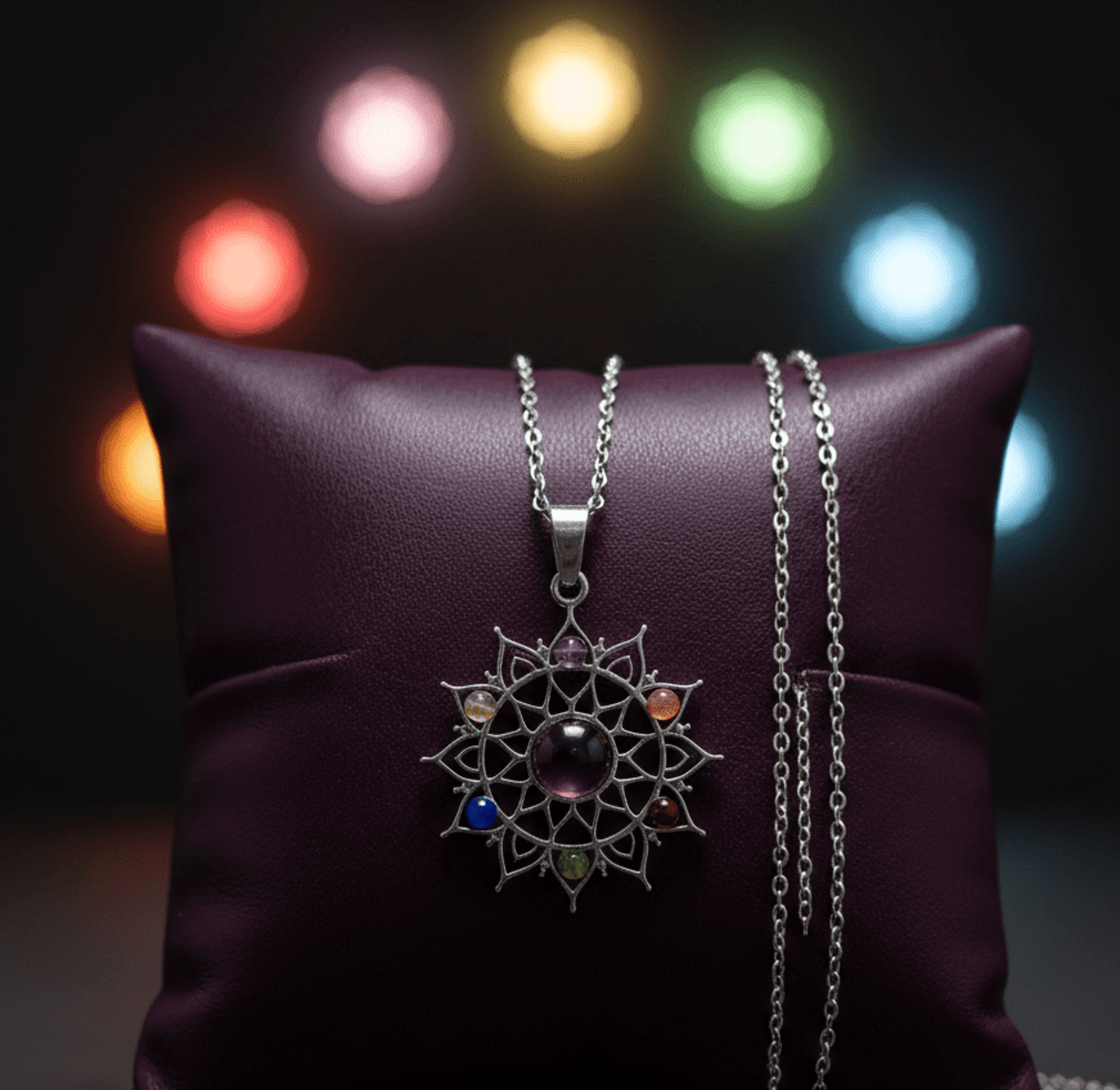 Collar 7 chakras piedras naturales - 4