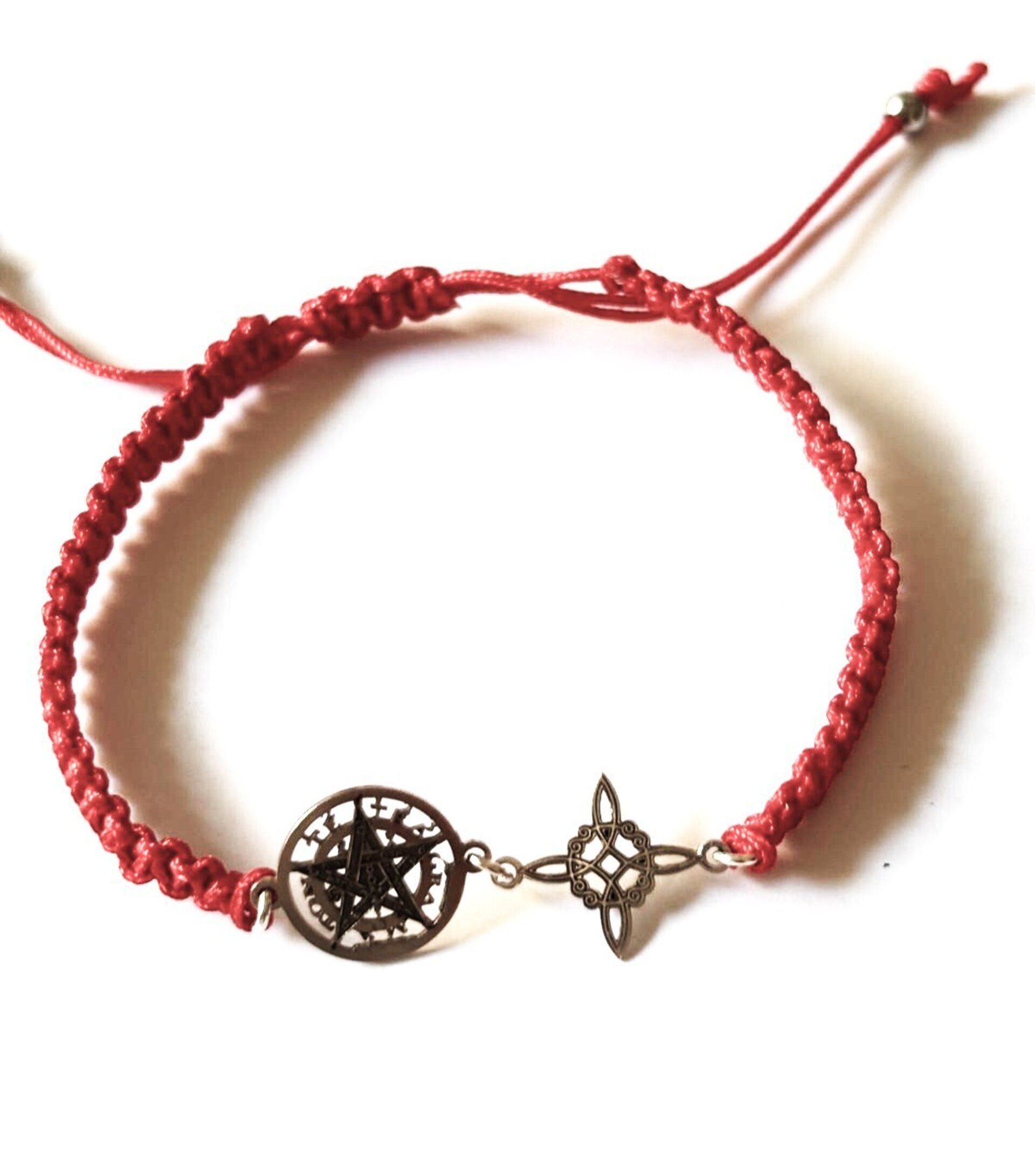pulsera Macramé amuleto doble protección - 2