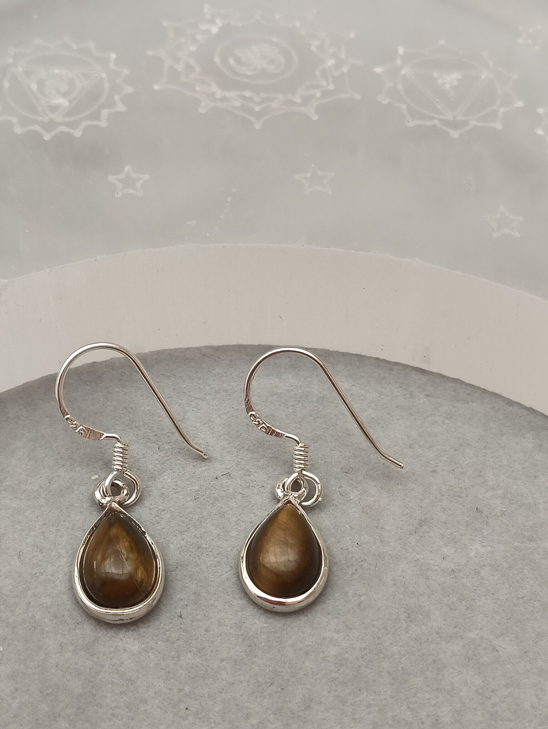 Pendientes ojo de tigre - 4