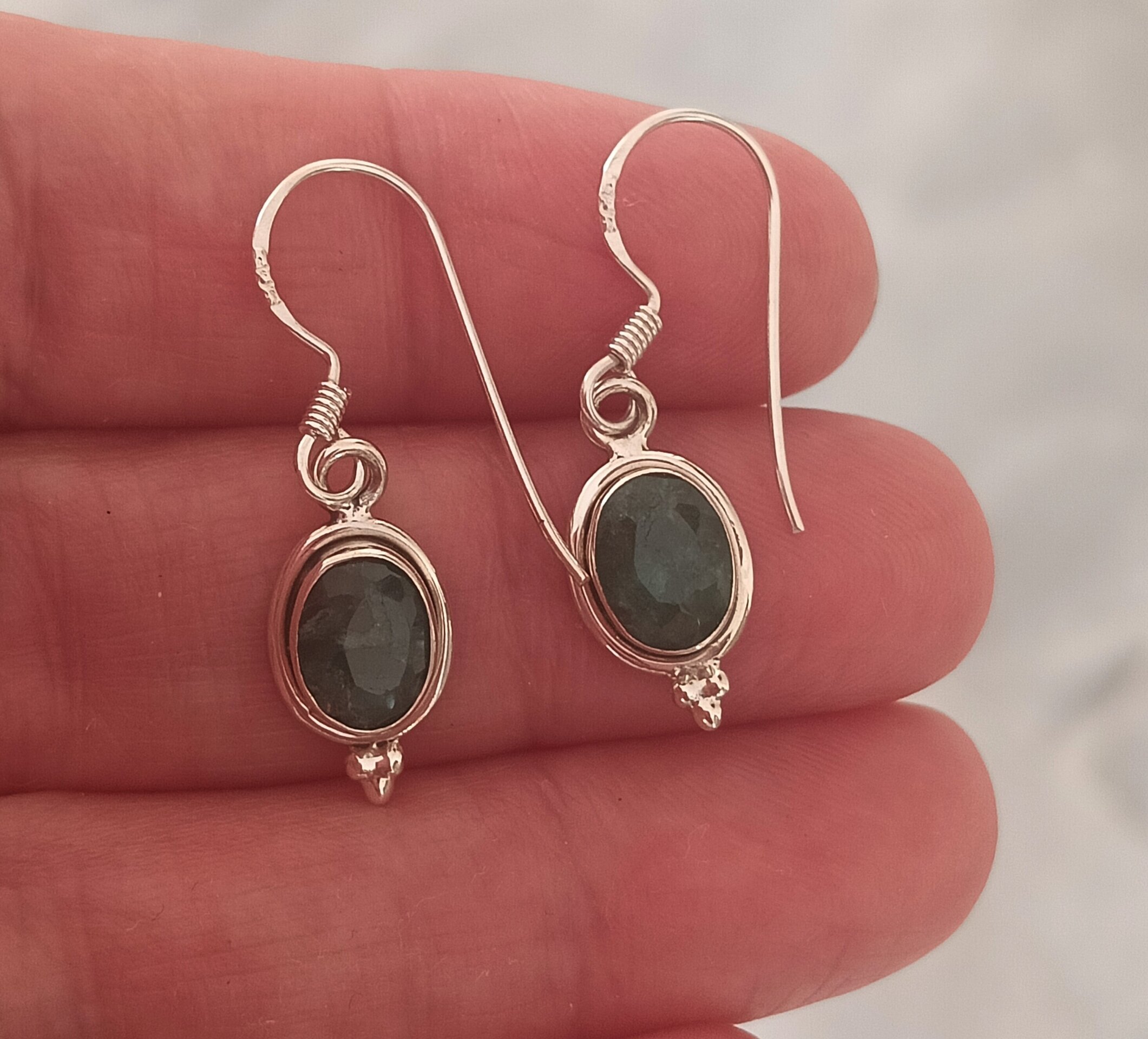 Pendientes  esmeralda - 4