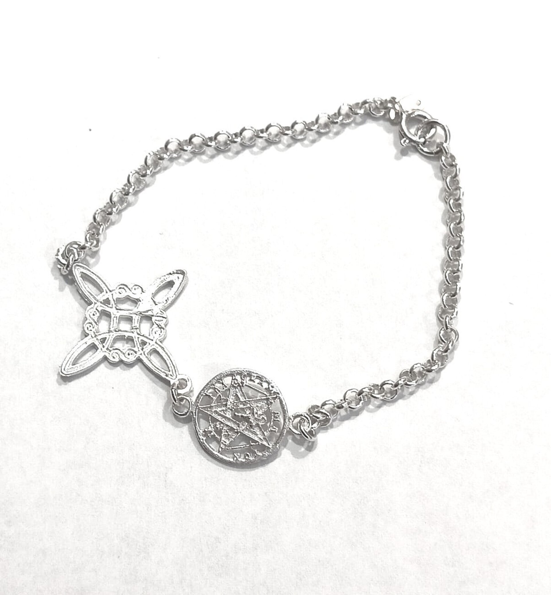 Pulsera amuleto nudo de bruja y tetragrámaton - 5