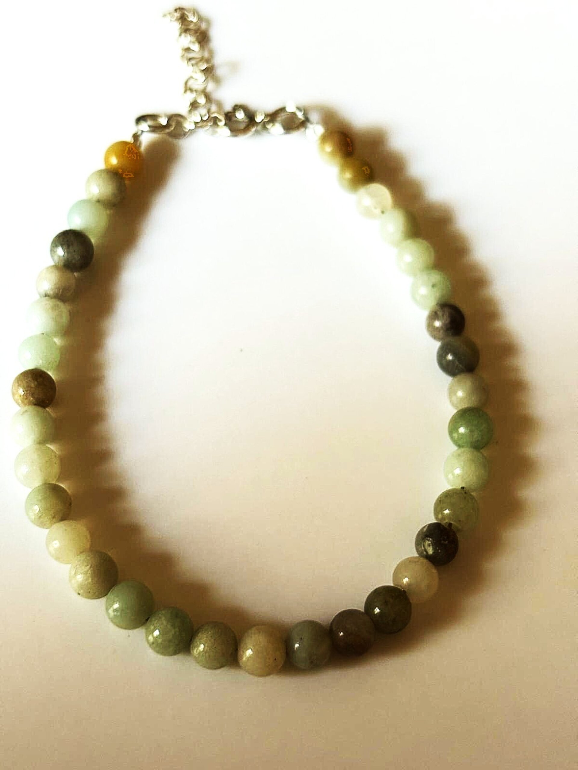 Pulsera piedra amazonita plata de ley - 3