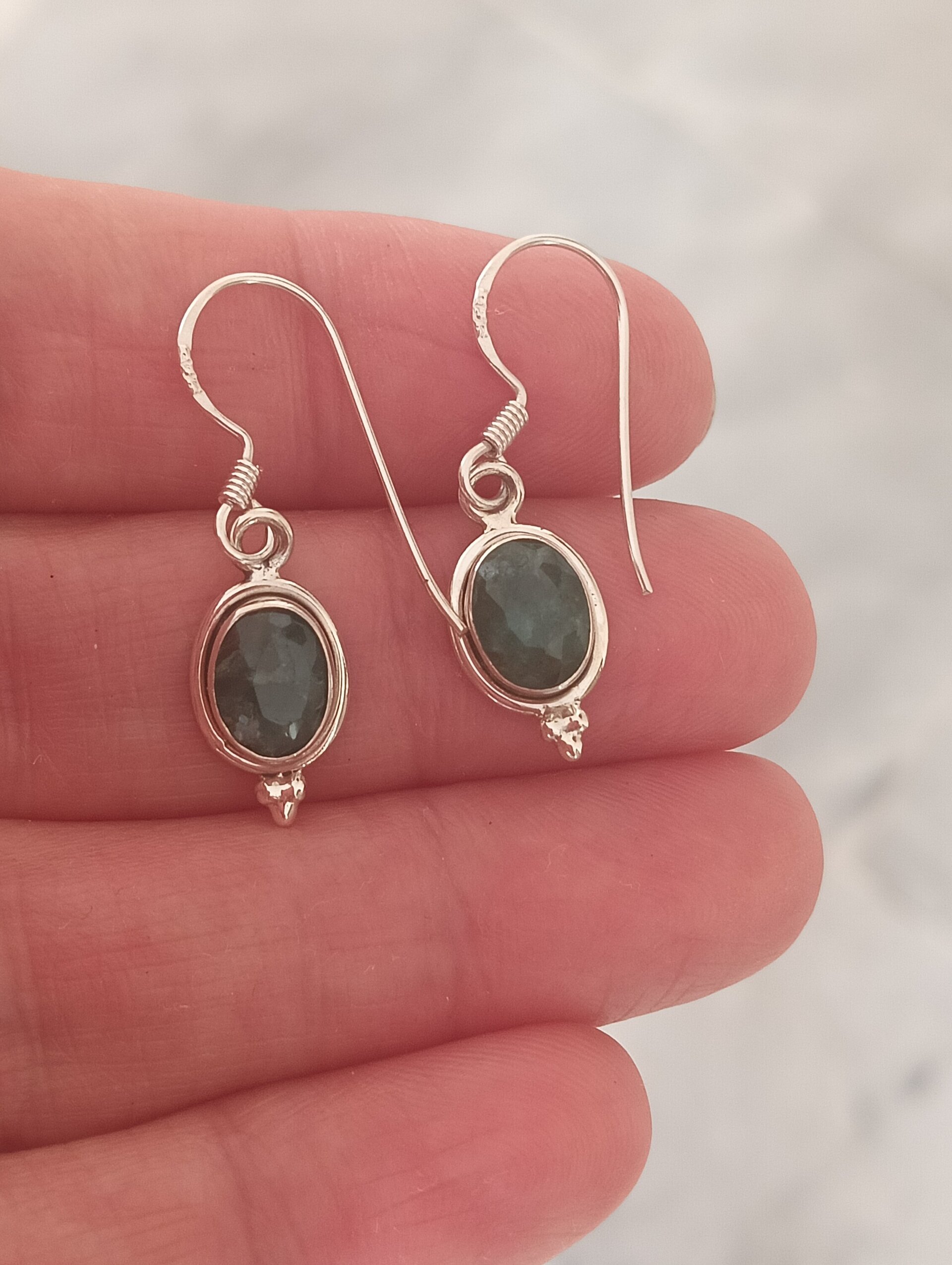 Pendientes  esmeralda - 5