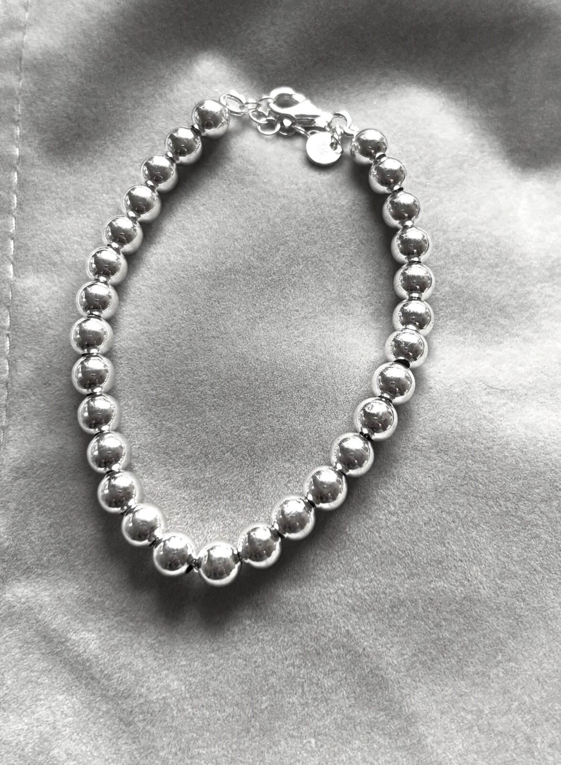 pulsera bolas 6mm ajustable - 6
