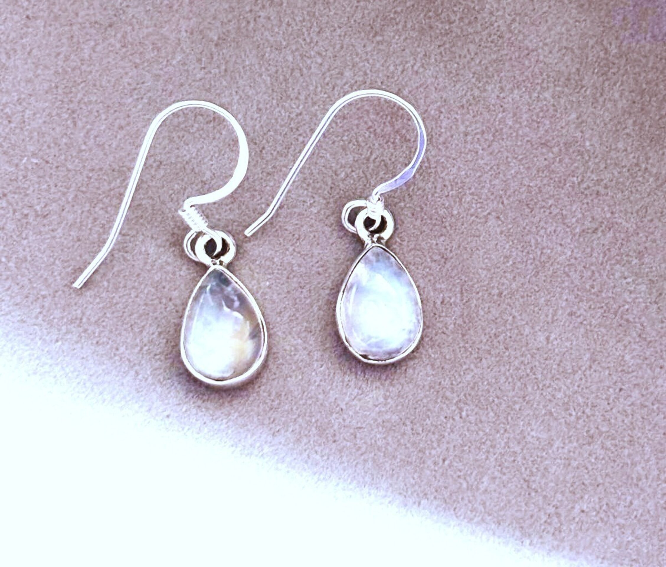 Pendientes piedra luna - 2