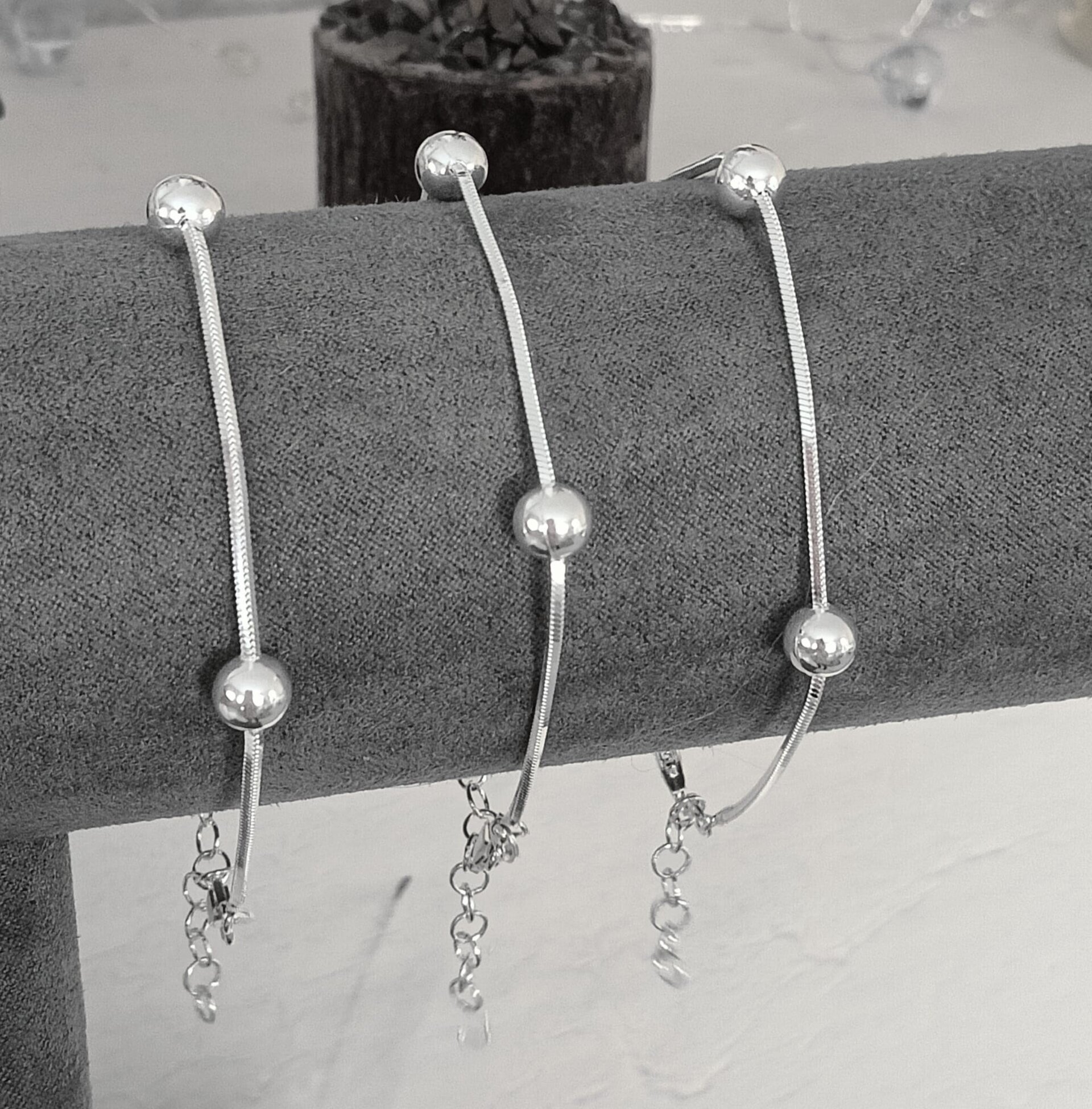 pulsera cola de ratón y bolas - 5