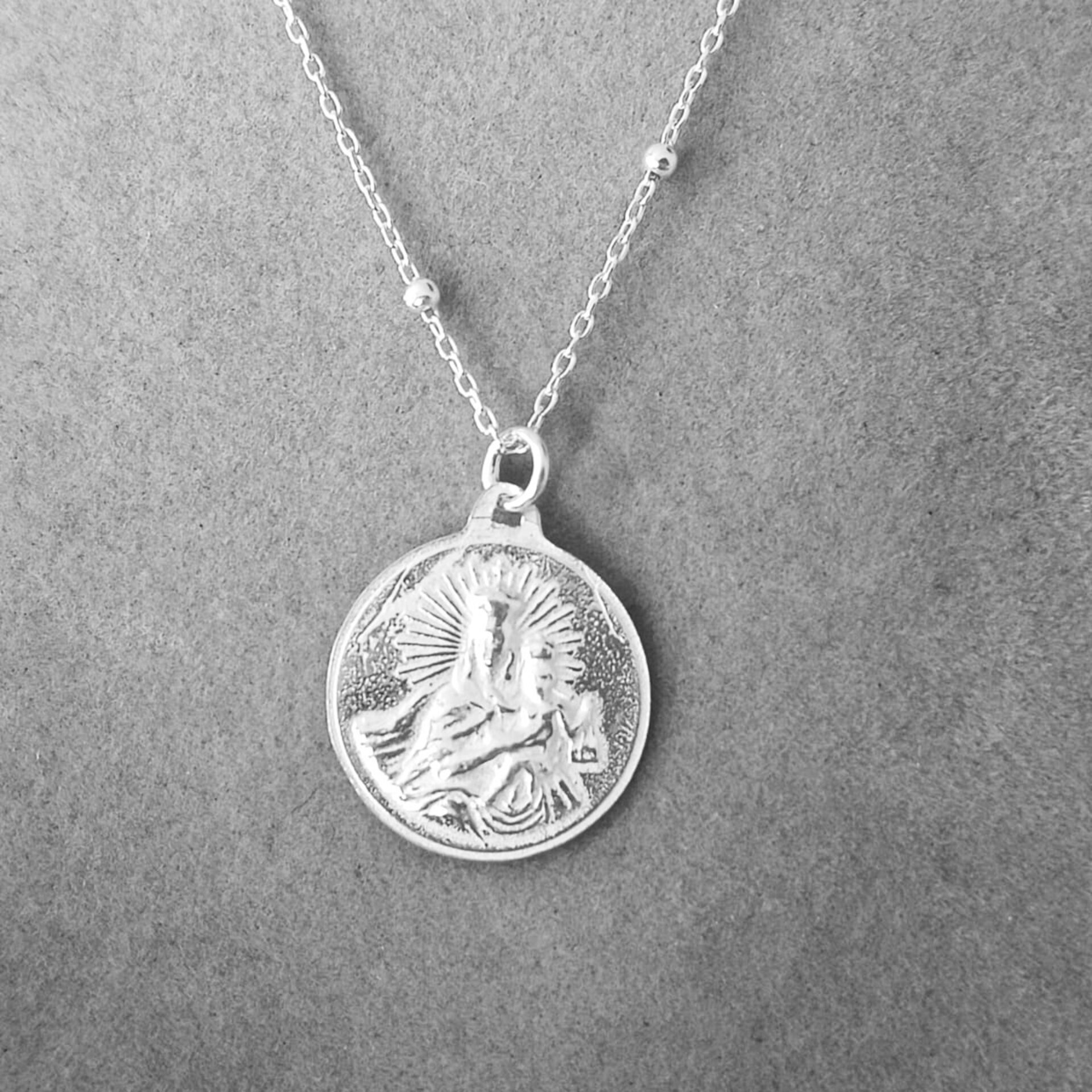 Collar virgen del carmen doble cara - 3