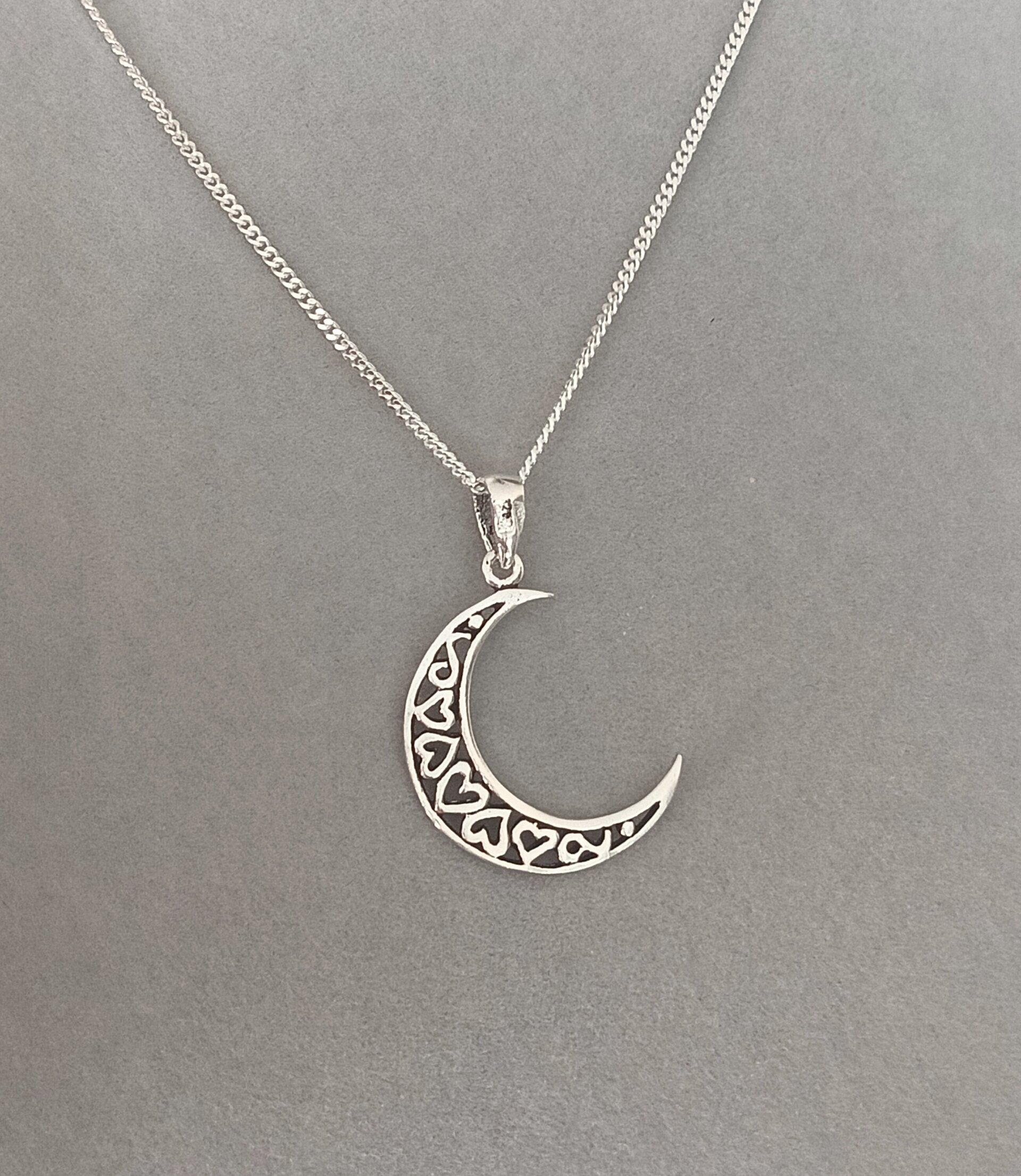 Collar luna corazones - 2