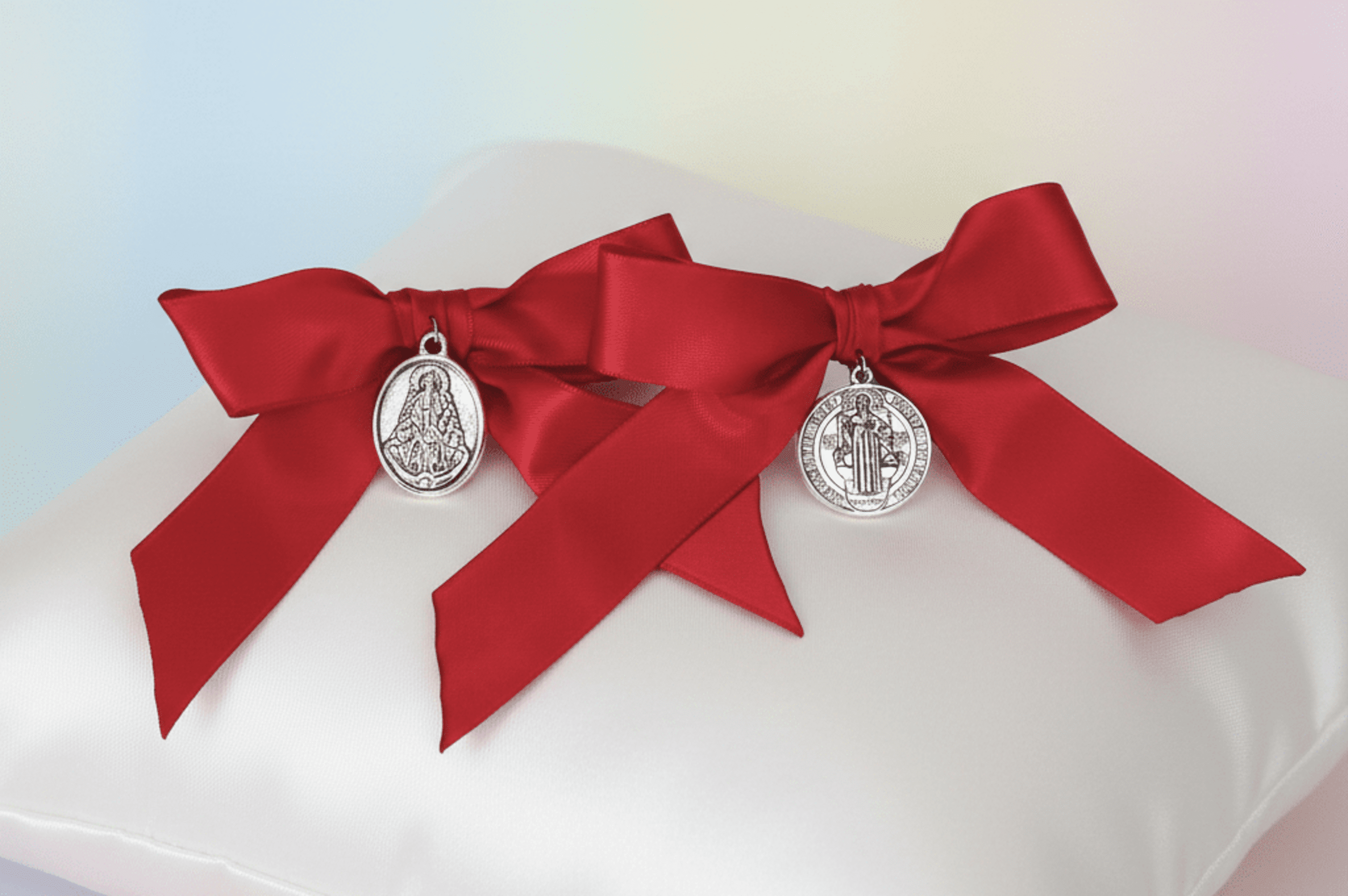 lazo con medalla para protección - 1