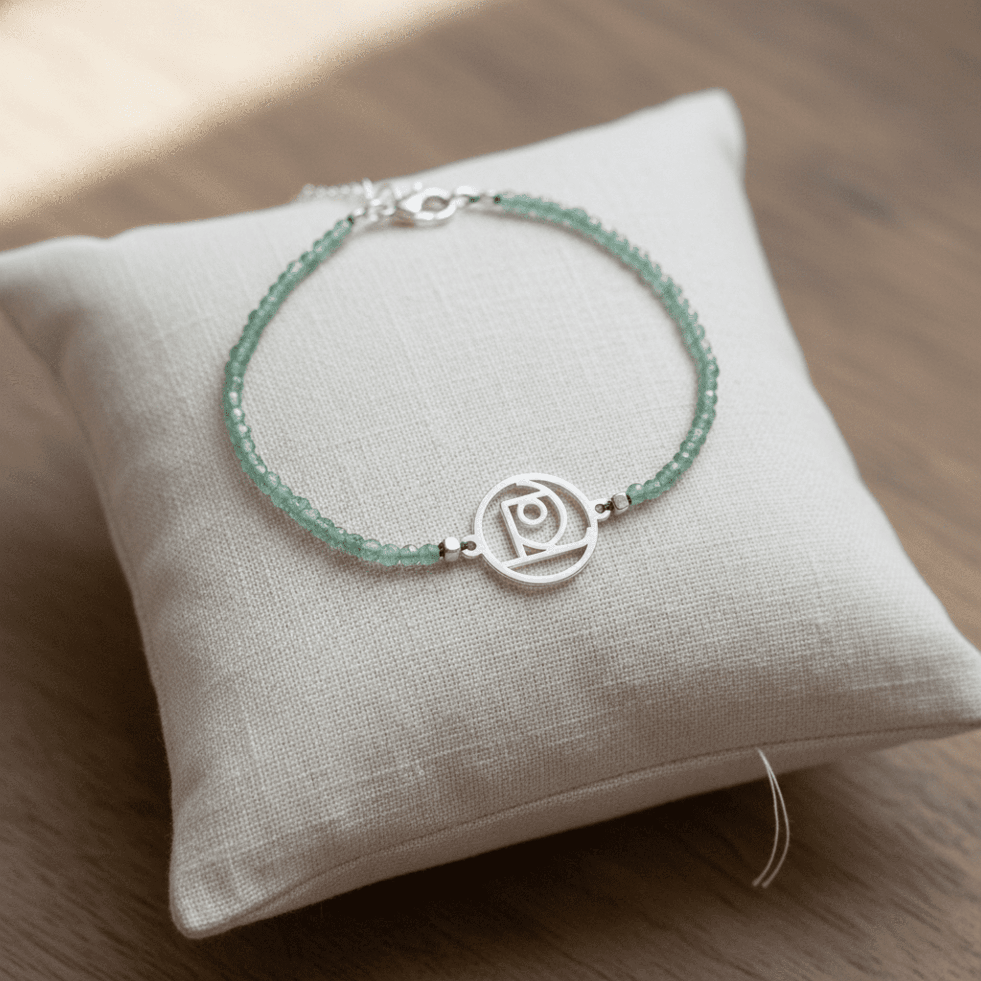 pulsera cuarzo verde y Sigilo de la Salud - 2