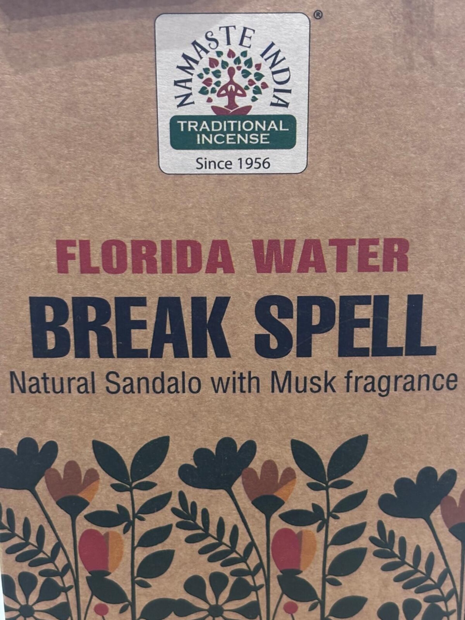 incienso -ROMPE HECHIZO-agua de florida-namasté - 2