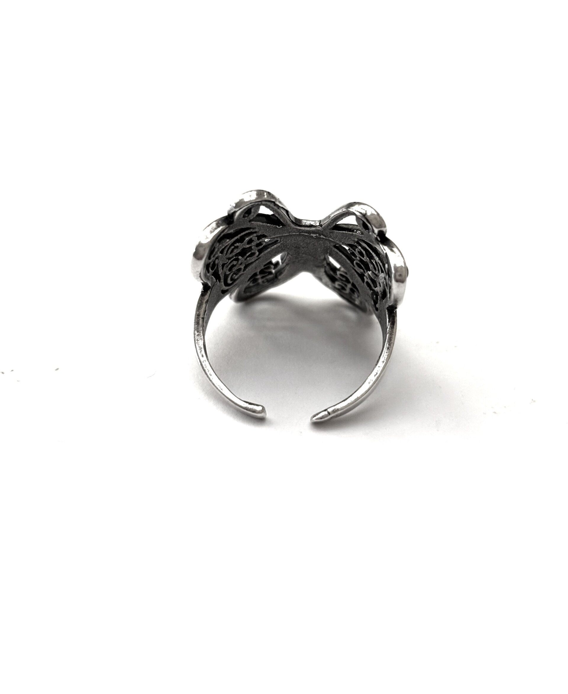 Anillo ajustable talla grande mariposa - 3